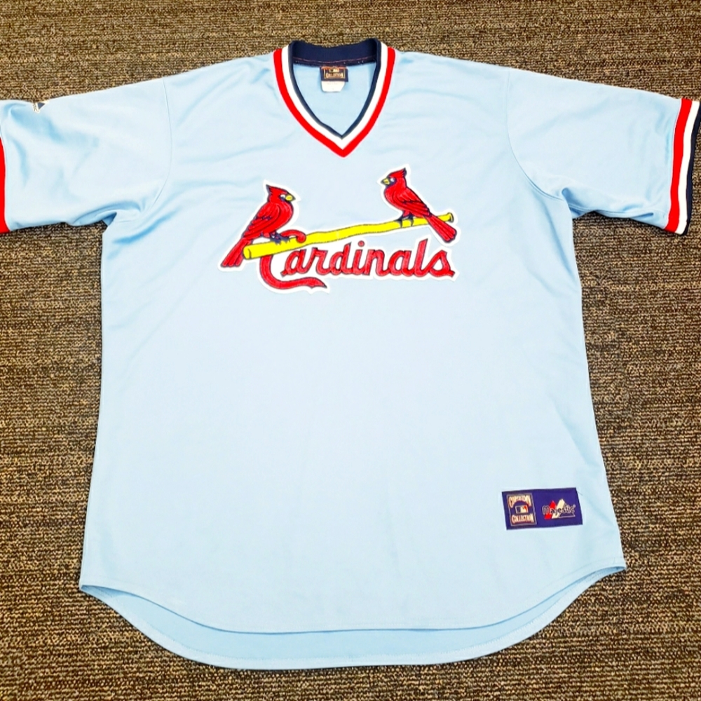 St. Louis Cardinals Cooperstown Collection Baseball Jersey Size XXL Majestic MLB